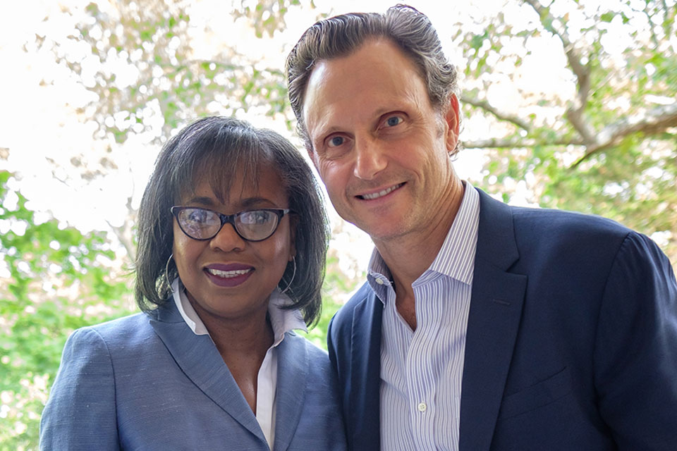 Anita Hill and Tony Goldwyn